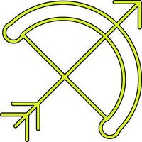 Bogen und Pfeil Vektor Symbol