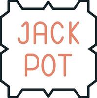 Jackpot-Vektor-Symbol vektor