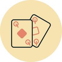 poker kort vektor ikon