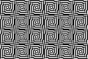 nahtlos wiederholen einfarbig nahtlos Muster. Mosaik Zier dekorativ schwarz und Weiß Muster vektor