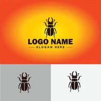 skalbagge logotyp vektor konst ikon grafik för företag varumärke företag logotyp mall