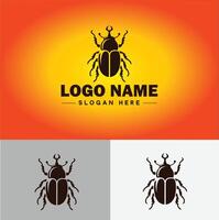 skalbagge logotyp vektor konst ikon grafik för företag varumärke företag logotyp mall