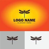trollslända logotyp vektor konst ikon grafik för företag varumärke företag ikon trollslända logotyp mall