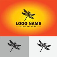 Libelle Logo Vektor Kunst Symbol Grafik zum Unternehmen Marke Geschäft Symbol Libelle Logo Vorlage