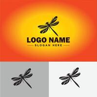 trollslända logotyp vektor konst ikon grafik för företag varumärke företag ikon trollslända logotyp mall