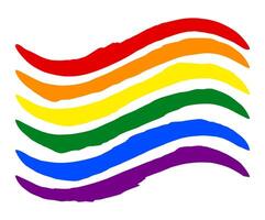 HBTQ stolthet flagga lesbisk, Gay, bisexuell, transpersoner. regnbåge flagga. Gay och lesbisk kärlek. vektor