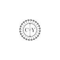 cy enkel bröllop första begrepp med hög kvalitet logotyp design vektor
