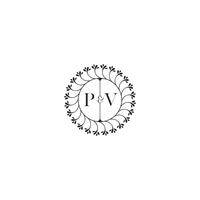 pv enkel bröllop första begrepp med hög kvalitet logotyp design vektor