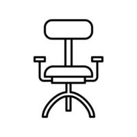 stol ikon eller logotyp illustration översikt svart stil vektor