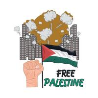 fri palestina illustration vektor