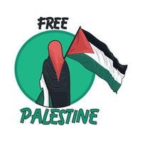 fri palestina illustration vektor