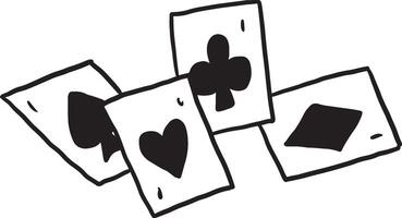 Poker Kasino Spiel zocken Risiko Glück vektor
