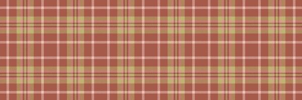 reifen Muster Hintergrund Textil, wolle Textur nahtlos Plaid. Post prüfen Vektor Stoff Tartan im rot und Gelb Farben.