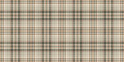 überprüft Stoff Vektor Plaid, Startseite prüfen nahtlos Textil. entspannen Hintergrund Textur Muster Tartan im Pastell- und Orange Farben.