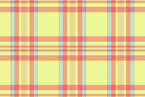 Hintergrund Stoff Vektor von Plaid Muster Textur mit ein prüfen Textil- nahtlos Schottenstoff.