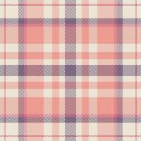 gut Stoff nahtlos Schottenstoff, Drucken Textur Textil- Vektor. Sommer Plaid prüfen Hintergrund Muster im Licht und rot Farben. vektor