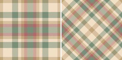 mönster vektor bakgrund av sömlös pläd kolla upp med en tyg textur textil- tartan. uppsättning i nyhet färger. flanell skjorta utrusta idéer.