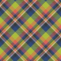 Plaid Tartan nahtloses Muster in Vektor für Hemdendruck, Jacquardmuster, Textilien