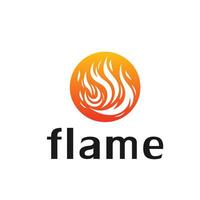 ai generiert Feuer Flamme Vektor Logo design.fire logo.fire Logo Design Inspiration. elegant abstrakt Design Vorlage Elemente.