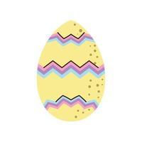 Happy Easter dekorativen Ei Cartoon isolierten Stil