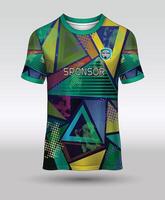 T-Shirt, Jersey Design zum Sublimation drucken neueste vektor