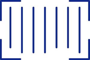 Barcode Blau gefüllt Symbol vektor