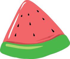 en skiva av vattenmelon vektor