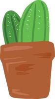 illustration av liten kaktus vektor