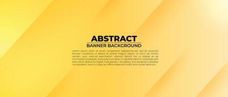 elegant Gelb Gradient Banner Hintergrund vektor