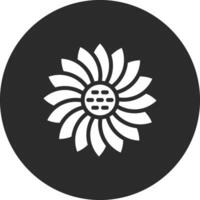 Symbol für Sonnenblumenvektor vektor