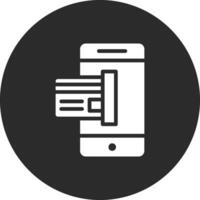 smartphone betalning vektor ikon