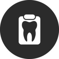 Zahn Analyse Vektor Symbol