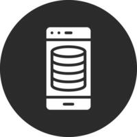 Smartphone Datenbank Vektor Symbol