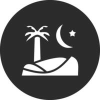 öken- natt vektor ikon