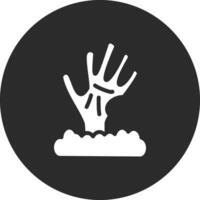 unheimlich Hand Vektor Symbol