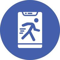 Jogging-Vektor-Symbol vektor