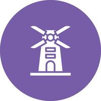 Symbol für Windmühlenvektor vektor