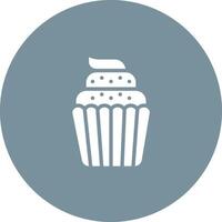 Hochzeits-Cupcake-Vektorsymbol vektor