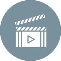 Vektorsymbol für die Filmklappe vektor