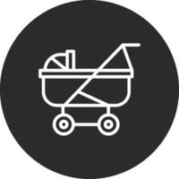 Kinderwagen-Vektor-Symbol vektor