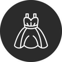bröllop kvinna klänning vektor ikon