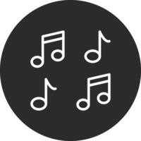 Vektorsymbol für Musiknoten vektor