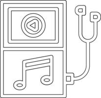 Musik-Player-Vektorsymbol vektor