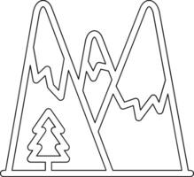 Berge Landschaft Vektor Symbol