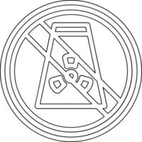 Nein Fossil Kraftstoffe Vektor Symbol