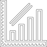 eskalieren Bar Graph Vektor Symbol