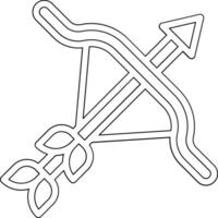 Bogenschießen-Vektor-Symbol vektor