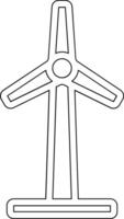 Symbol für Windmühlenvektor vektor