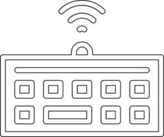 Vektorsymbol für drahtlose Tastatur vektor