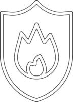 Feuer Schild Vektor Symbol